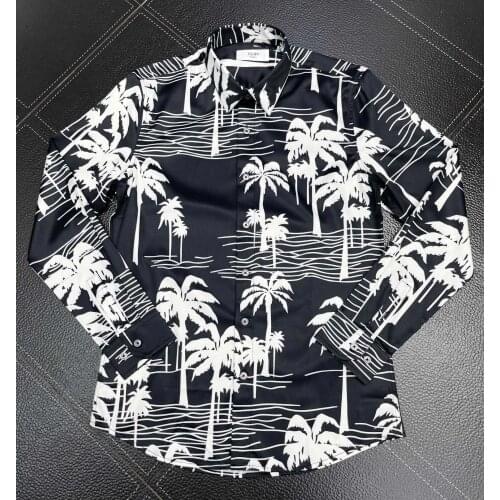 Brand Shirt Men Casual Slim Long Sleeve Chemise homme High Quality Cotton Business Male Dress Shirts Printed Camisas With Tag