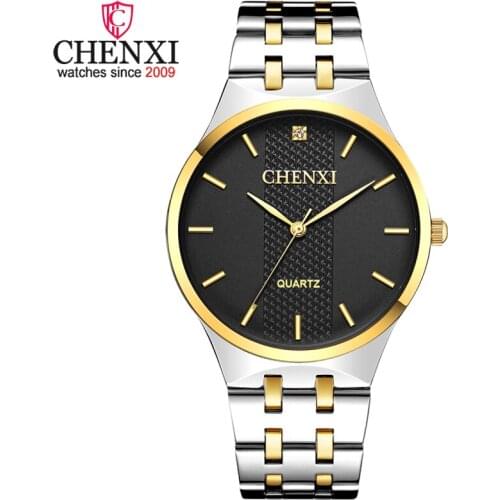 CHENXI Top Luxury Brand Men Watches Stainless Steel Waterproof Quartz Watch Men Business Dress Wristwatch Relogio Masculino