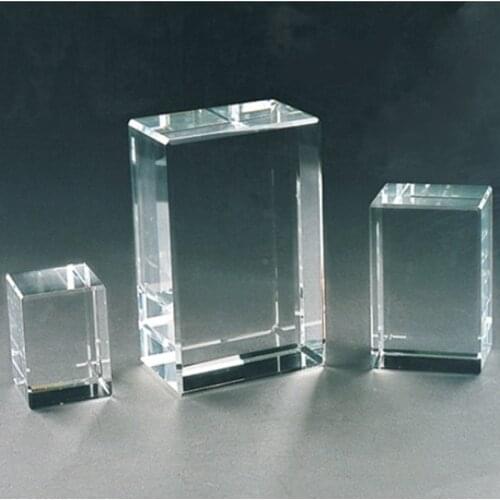Top Quality 50pcs/100pcs Blank Crystal K9 Crystal for 3d Laser Engraved or Sandblasting Art