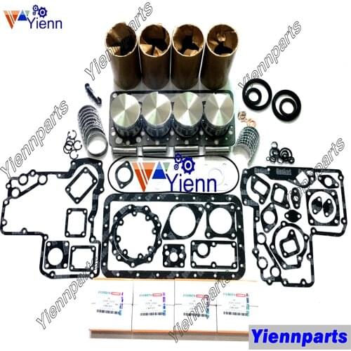 For Kubota V1100 Rebuild Kit With Liner Piston Ring Set Bearing Tractor AICHI SP090 Excavator Diesel Engine Spare Parts