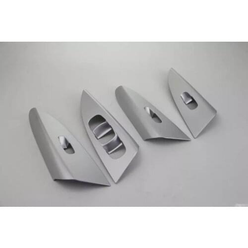 For Nissan Sylphy 2016 4PCS ABS Chrome Car Door Armrest Window Glass Lifter Button Frame Cover Trim Car Styling Accessories