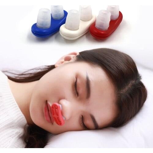 Anti snoring nose clip Quiet Silicone Sleep Tray Sleeping Aid Apnea Guard Night Device Promote sleep breathing Reduce noise b