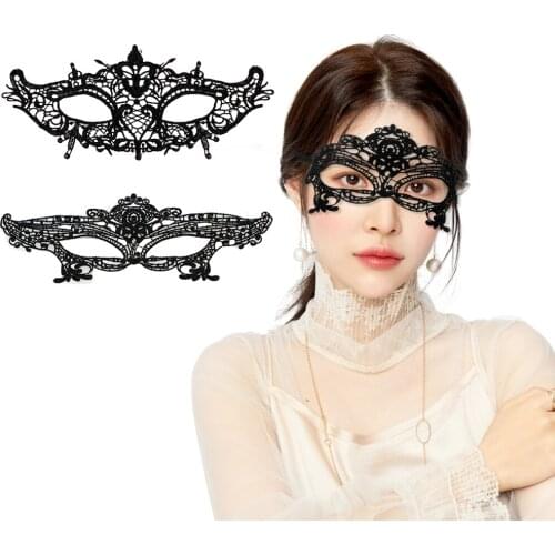IKOKY Sex Toys for Couple Slave Erotic Toys SM Bondage For Bar Club Party Fetish Sex Black Lace Eye Mask Adult Games