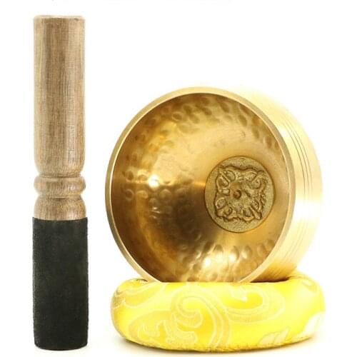 Nepal Tibetan Sing Bowl Yoga Meditation Singing Bowl Music Therapy Bowl Fengshui Buddhist Music Bowl Buddhist Yoga Decoration