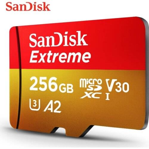 SanDisk Extreme&Ultra Micro SD Card UHS-I 64gb 128gb 256gb microSDXC C10 U3 V30 A2 32GB microSDHC A1 TF Card for Smartphone