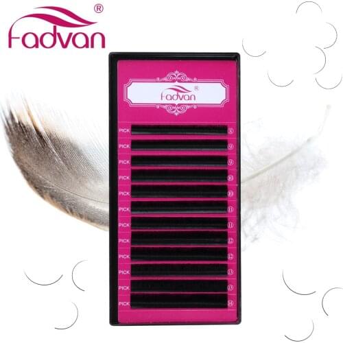 Classical False Eyelash Extensions for Professional Eyelash Building 8-14mm, 20-25mm Long Size DD Curl Fake Lashes