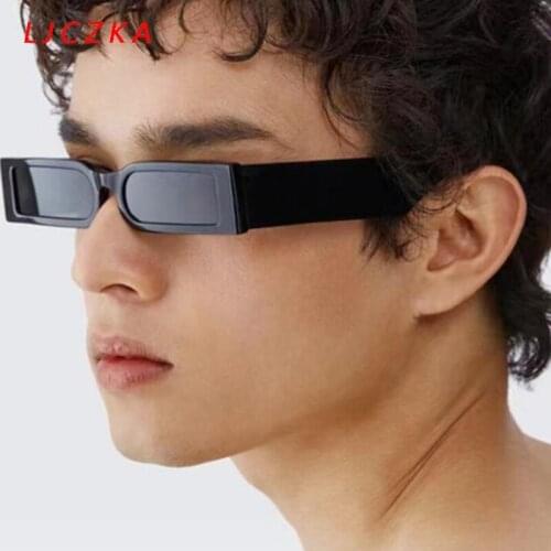 Classic Vintage Small Rectangle Sunglasses 2021 Women Brand Fashion Travel Square Sun Glasses Female Lunette De Soleil Femme