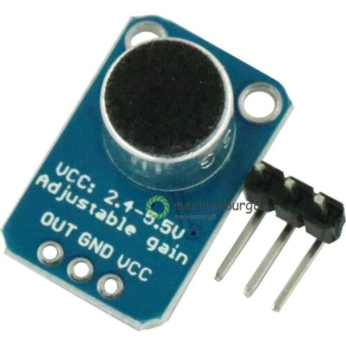 MAX4466 Adjustable Gain Switching Board Electric Microphone Amplifier Module Board Software Control Unit for Arduino MAX4466 Ele
