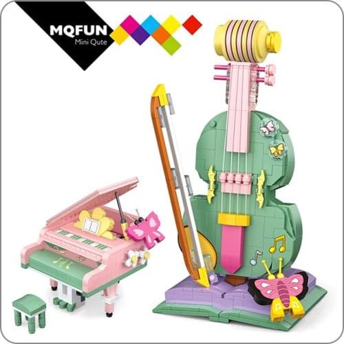 LOZ Mini Building Blocks piano violin musical instrument 3D puzzle assembly mini blocks model decoration assembly bricks toy