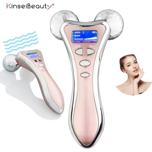 Micro-current Lifting Massage 3D Roller Y Shape Vibration V—shape Electric Roller Beauty Tool Face & Body Slim Wrinkle Remover