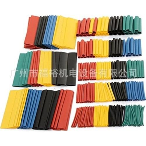 140pcs 328pcs Heat Shrink Tube Kit Shrinking Assorted Polyolefin Insulation Sleeving Heat Shrink Tubing Wire Cable 8 Sizes