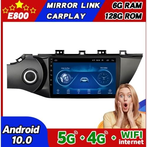 NEW 6GB Ram 128GB Rom 9 Inch Car Radio Android 10 Multimedia Autoradio Stereo Player GPS Navigation Head Unit For KIA RIO 2016