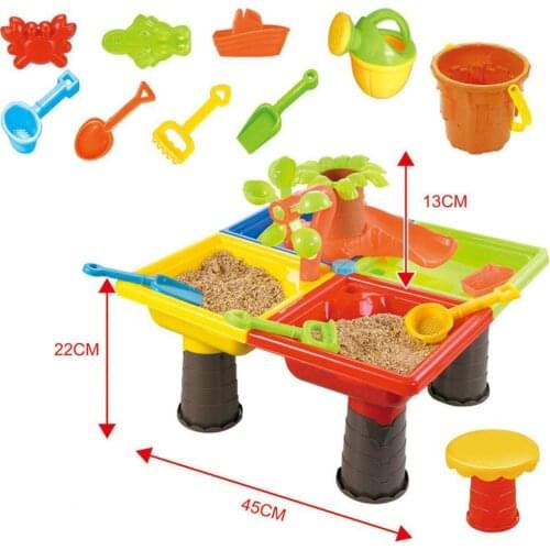 Sand Dredging Tool Gift Box Baby Summer Sand And Water Tools Playing Set Box Outdoor Play Table Set Sand Family Digging