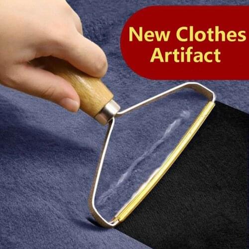 Portable Manual Hair Removal Agent Carpet Wool Coat Clothes Shaving Brush Tool Depilatory Ball Knitting Plush Double-Sided Razor