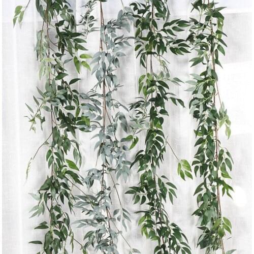 Holiday Home Garden Decoration Simulation Willow Green Leaf Plant Rattan Green Eye Protection Landscape