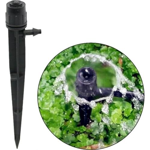 Adjustable Garden Sprinkler Insertion Land Agricultura Orchard Irrigation 360 Degrees Spray Nozzle 1/4 Inch hose 100Pcs