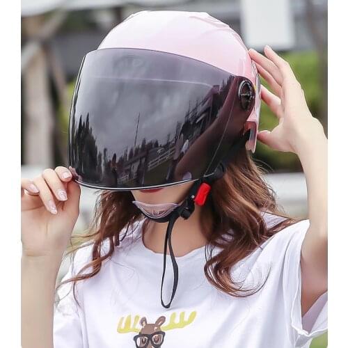 Open face Helmet Childrens Electric Motorcycle Helmet Men Women Children Summer Seasons Sunscreen General Half Helmet