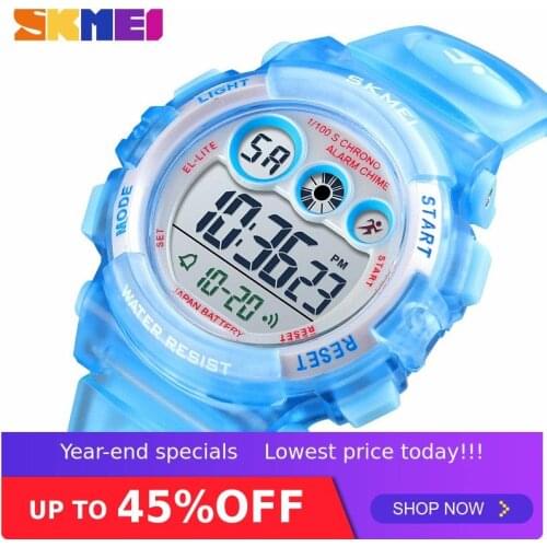 SKMEI 1451 Digital Wrist Watches Youngster Children Kids 50m Waterproof Electronic Wristwatch Boys Girls Backlight Watches