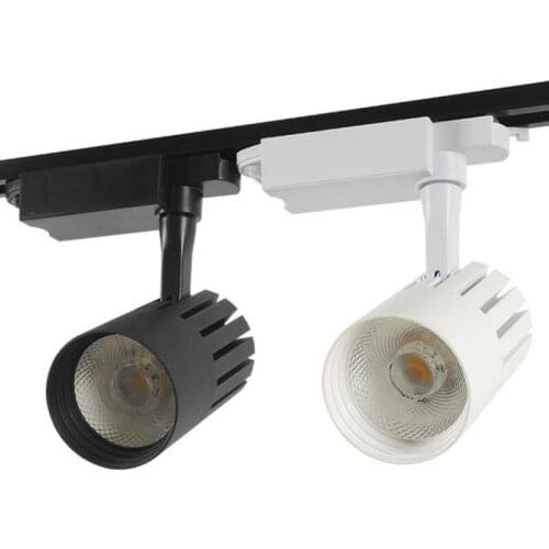 Led Track Lights 220V COB Track Lamp Lighting Fixture 12W 20W 30W 40W Spotlights Rail Lamps for Cloth shop Home Lighting Bedroom