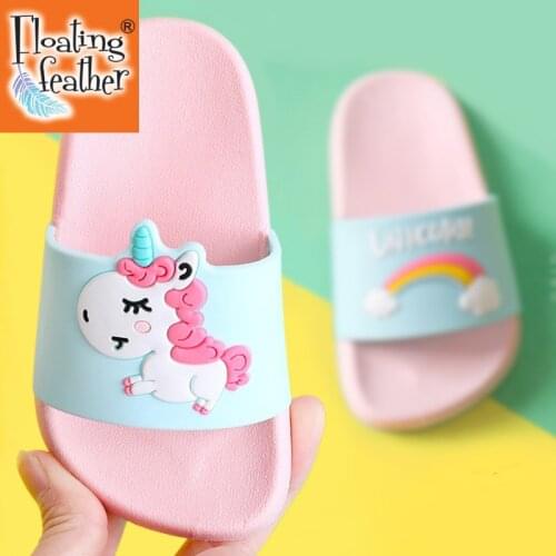 Suihyung Rainbow Unicorn Slippers For Boys Girls New Summer Kids Beach Shoes Baby Toddler Soft Indoor Slippers Children Sandals
