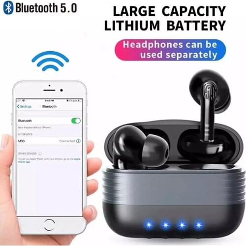 KINGSTAR M30 Bluetooth Earphone TWS Wireless Headphones Sports Earbuds Waterproof Stereo Headset for Huawei iphone Xiaomi