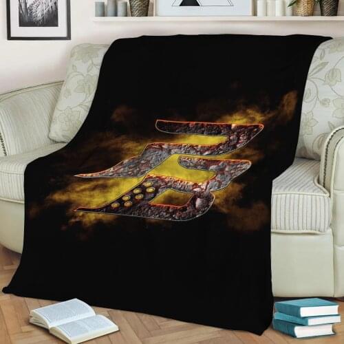 Point Blank Throw Blanket Print on Sherpa Blankets Soft for Sofa Customized DIY Plush Thin Quilt