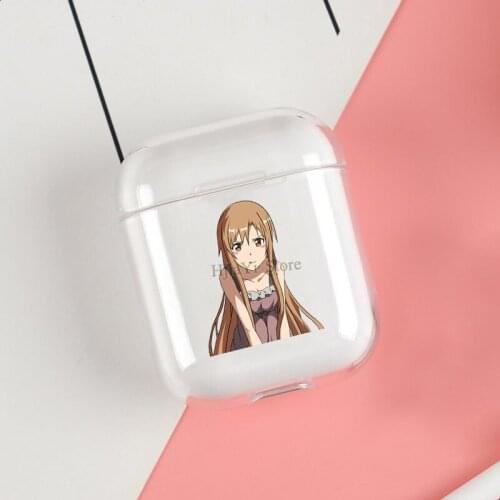 Yuuki Asuna Sword Art Online Anime Soft TPU Case For Apple Airpods 1/2 Protective Cases Bluetooth Wireless Earphone Cover