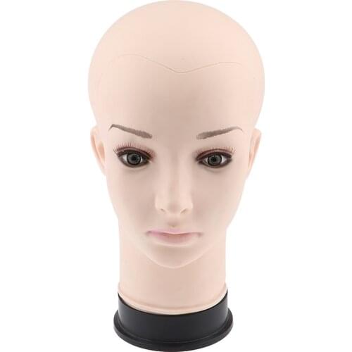 Cosmetology Female Mannequin Head for Wig Hat Glasses Display,57cm Circumference