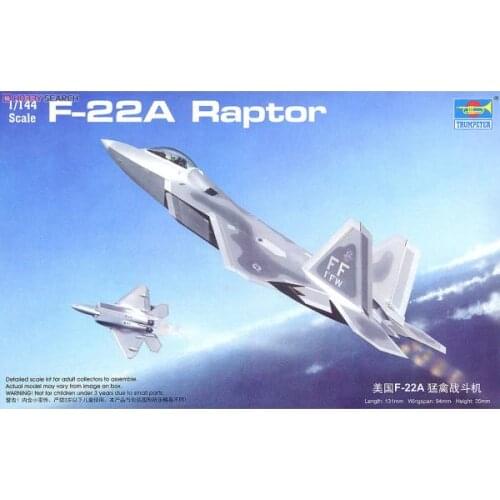 1:144 American F-22 Fighter Plastic Assemble USA Airplane Model Toy