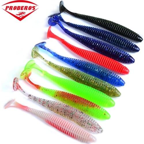 2019 New 10 Pcs 8.5cm/2.4g Soft worm Fishing Lures Soft Lure Fishing Baits Fishing Tackle Pesca Shad Swimbaits Silicone 10 Color