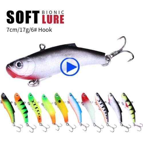 10PCS FISHING LURE SILICONE BAIT SOFT BAIT 7CM13G ARTIFICIAL FISHING LUR ISCA ARTIFICIAL TSURINOYA PECHE LEURRE SOUPLE TOPWATER