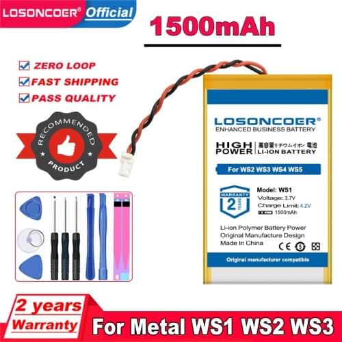 LOSONCOER Top Brand 100% New 1500mAh Battery For Metal Detector XP Deus WS1 WS2 WS3 WS4 WS5 Metal Detector Batteries