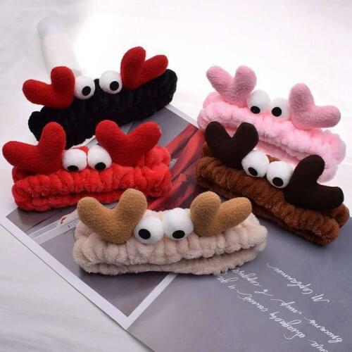 2020 Cartoon Soft Coral Fleece Hairbands for Women Fashion Girls Headbands Hair Bands Wash Face Makeup Turban Hair Accessories