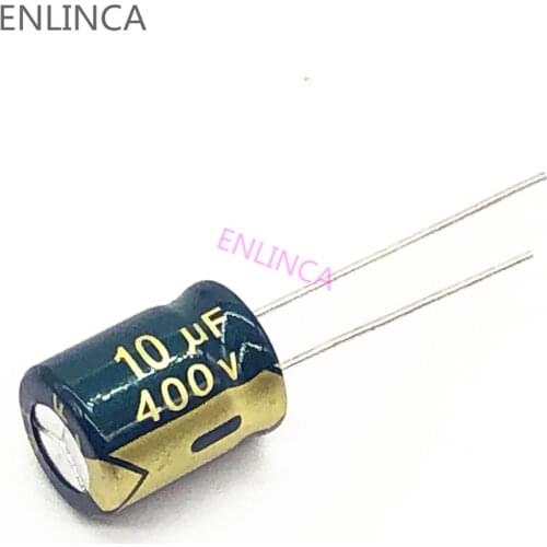 5pcs/lot 10UF400v high frequency low impedance 400V 10UF aluminum electrolytic capacitor S103 20