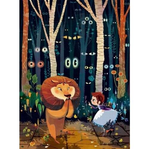 5d Diamond Painting Animal Girl Cartoon New Full Rhinestone Cross Stitch Crystal Sticker Diamond Painting DIY Gift Home Decora