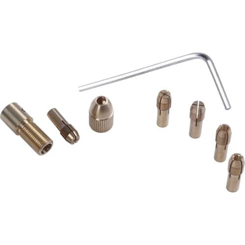 8-Piece 0.5-3mm Drill Chuck Collets Set of Quick Chuck for Mini Tools