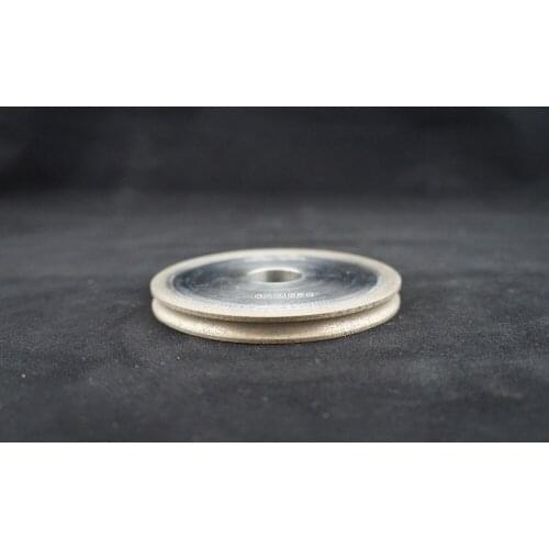 100*22*10mm pencil diamond grinding wheel install on portable manual glass machine