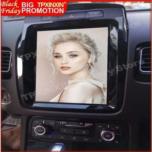 Carplay 2 Din Android 9 Tesla Stereo For VW Touareg 2010 2011 2012 2013 2014 2015 2016 2017 WiFi Radio Receiver Player Head Unit