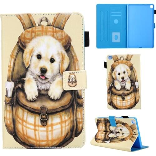 Cute Puppy Panda Case for Galaxy Tab A 8 2019 SM-T290 SM-T295 Leather Magnetic Tablet Cover for Samsung galaxy Tab A8.0 Coque