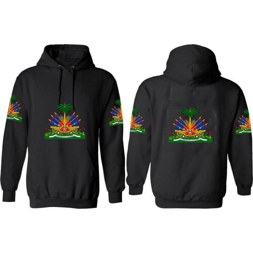 HAITI men youth custom name number sweatshirt hti nation flag country ht french haitian republic college print photo boy clothes