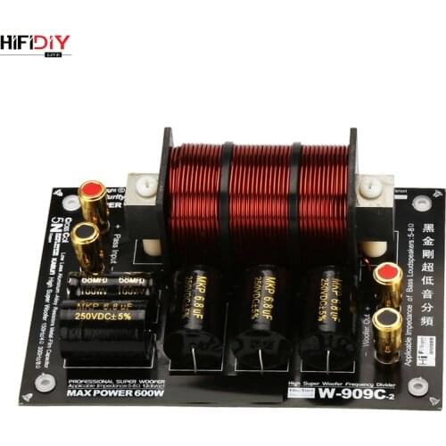 HIFIDIY LIVE W-909C 1 Way 1 speaker Unit ( SUBWOOFER ) HiFi HOME bass Speakers audio Frequency Divider Crossover Filters