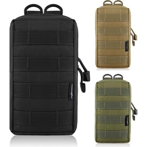 IKSNAIL EDC Molle Pouch Bag Outdoor Vest Waist Pack Hunting Backpack Accessory Gadget Gear Sport Bag Compact Water-resistant Bag