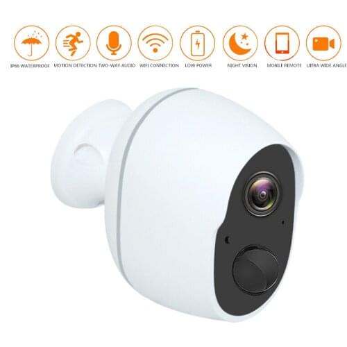 New Wire Free Outdoor Security Camera Rechargeable Battery Wireless IP Cam 1080P Wifi IP Camera Home Surveillance System PIR