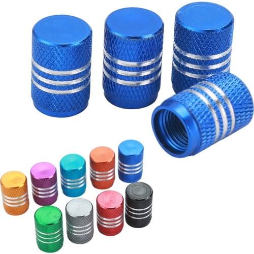 4PC Car Truck Bike Tire Tyre Wheel Valve Stems Cap Tire Wheel Rims Stem Air Valve Caps Tyre Cover Aluminum 1.6*1cm