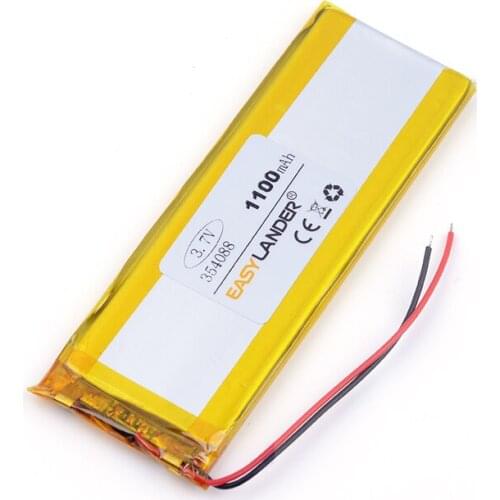 Lithium ion rechargable battery 354088 1100mAh For MP3 MP4 GPS quality goods quality