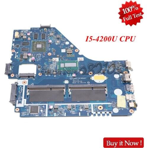 NOKOTION V5WE2 LA-9531P For ACER aspire E1-572 E1-572G laptop motherboard REV 1A NBMFP11005 NB.MFP11.005 I5-4200U CPU 8670M GPU