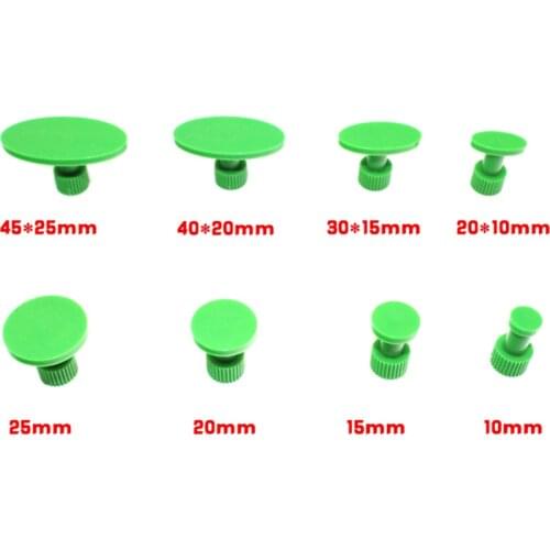 Reusable Green Smooth Surface Glue Tabs for Car Dent Puller System Car Hail Dent Repair Tools Set Dent Repair Tabs