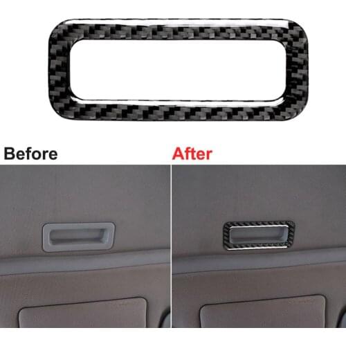 For BMW 3 Series E46 1998-2005 Carbon Fiber Car Roof Interior Sticker Trim Cover Car Interior Accessories