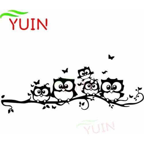 Owl, Butterfly, Bird, Car Decal, Classic Window Decoration, Personalized PVC Waterproof Sunscreen Sticker, Customizable Color