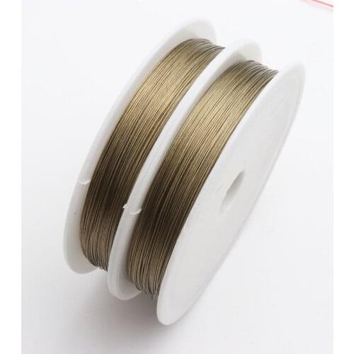 0.45mm 1 Roll Steel String Thread Wire For Findings Charms Jewelry Making Bracelets Chains Wirebands Wholesale DIY Accessories